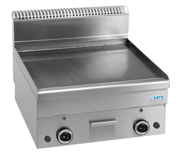 SARO Gasgrillplatte glatt Auftisch 600x600 Modell GFT66L