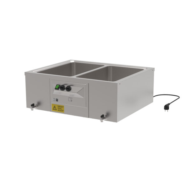 Rieber Tisch-Bain-Marie 2x1/1 m. Ablasshahn