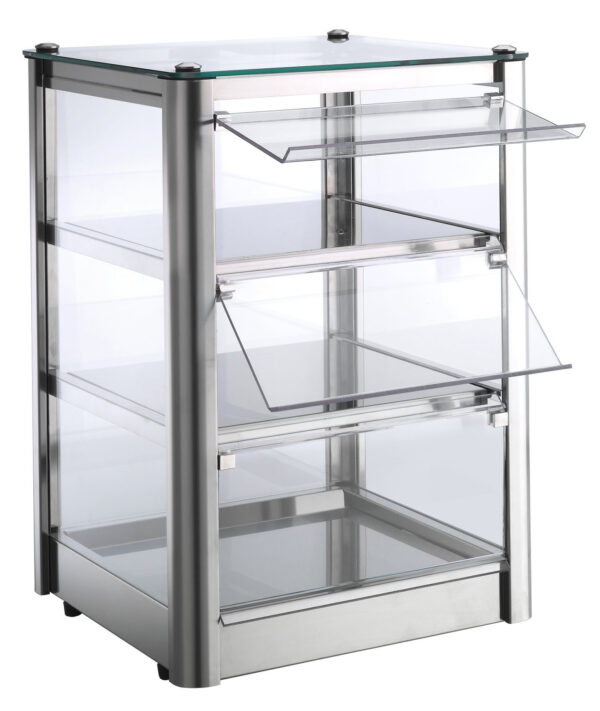 Neumärker Backwaren-Warmhaltevitrine Cube 3 Selbstbedienung