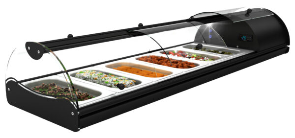 Neumärker Buffet-Kühlvitrine Self-Service Tapas 6 Mit Frontklappen zur Selbstbedienung