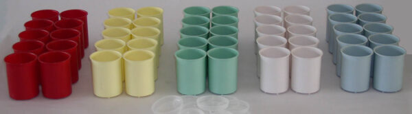 Neumärker Steamblend Portionsbecher-Set 50 Stück | wiederverwendbar | mehrfarbig – Bild 2