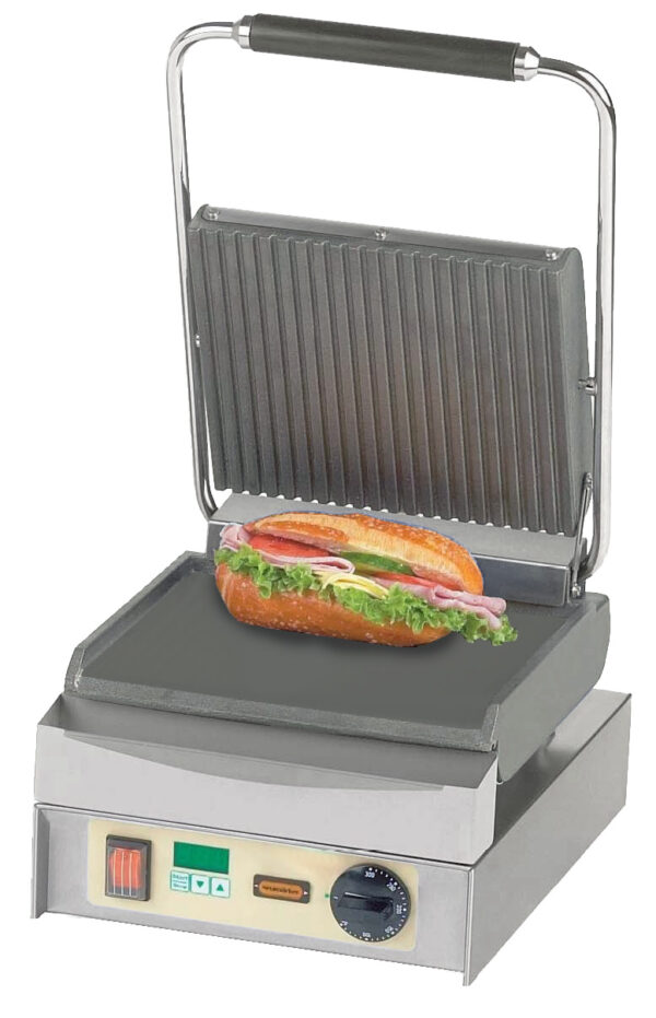Neumärker Panini Master oben geriffelt + unten glatt, mit Digitaltimer