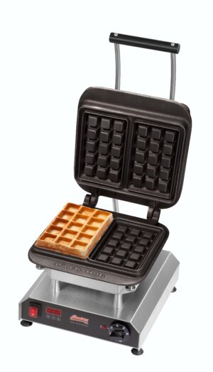 Neumärker Neumärker Waffeleisen Thermocook® inkl. Brüsseler Waffel Wechselplatten (Gusseisen)