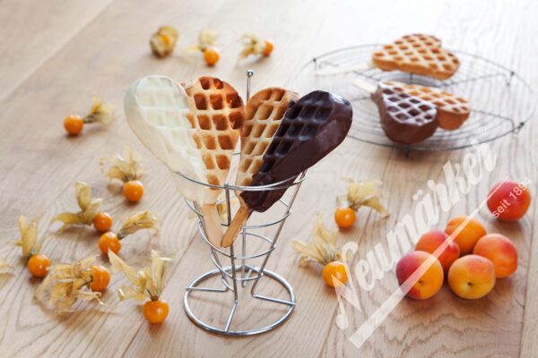 Neumärker Neumärker Waffeleisen Thermocook® inkl. Waffel-Herz am Stiel Wechselplatten – Bild 5