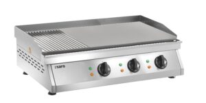 SARO Griddleplatte gerillt + glatt,  FRY TOP GH 760 R