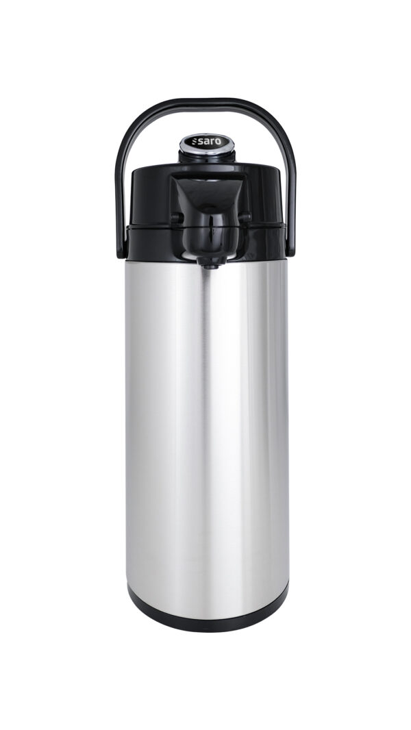 SARO Edelstahl Isolierpumpkanne (innen Glas)