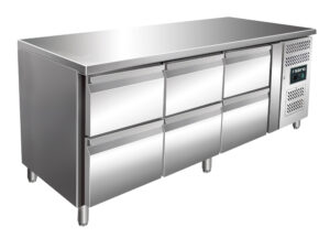 SARO Kühltisch, 3x 2er Schubladenset, KYLJA 3160 TN