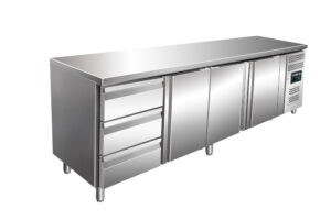 SARO Kühltisch, 3 Tür.+1x 3er Schubl.set, KYLJA 4130 TN