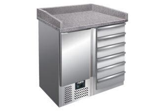 SARO Pizzatisch, 1 Tür+ 6 Schubladen, Modell PZ 4001