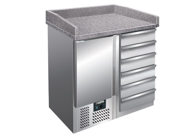 SARO Pizzatisch, 1 Tür+ 6 Schubladen, Modell PZ 4001 – Bild 5