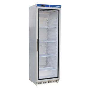 SARO Lagerkühlschrank, Glastür, weiß, HK 400 GD V2