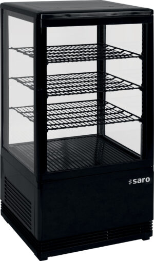 SARO Mini-Umluftkühlvitrine, 68 Liter,  SC 70 schwarz