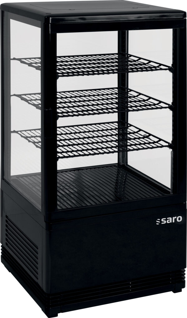 SARO Mini-Umluftkühlvitrine, 68 Liter,  SC 70 schwarz