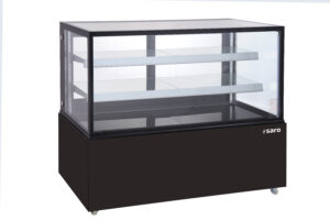 SARO Kuchenvitrine 510 L, schwarz Modell VANESSA