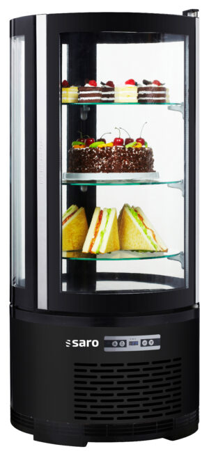 SARO Kuchenvitrine schwarz Modell MATILDE