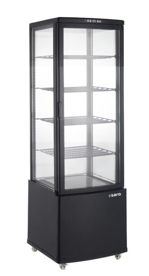 SARO Kühlvitrine Modell PHIL AV, schwarz
