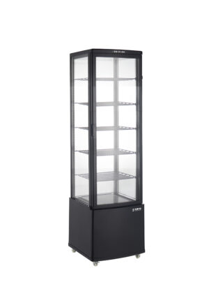 SARO Kühvitrine Modell LEO AV, schwarz