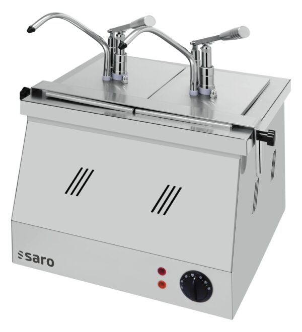SARO Bainmarie 2X1/4 GN 200 mit Dispenser BM-0214 – Bild 2