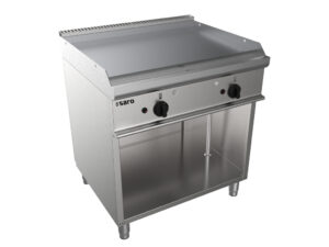 SARO Gas-Griddleplatte, offener Unterbau, E7/KTG2BAL