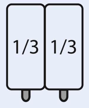 SARO E7/CPCEXC Nudelkorb-Set: 2 x 1/3 GN