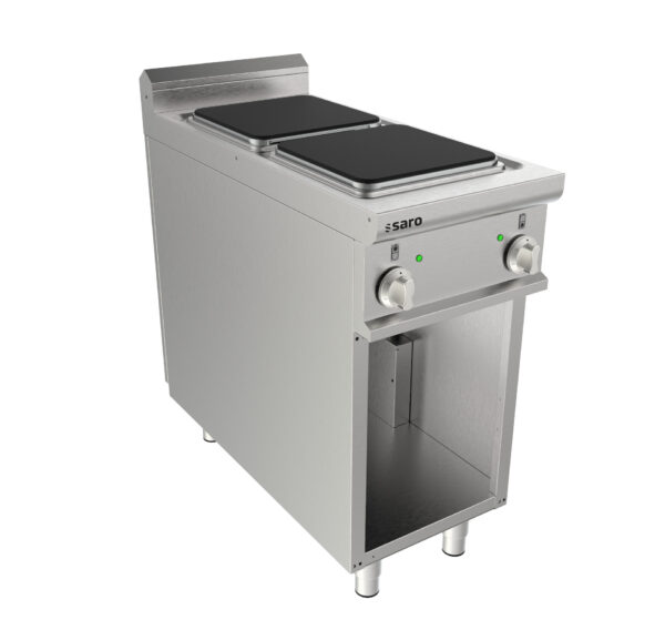 SARO Elektroherd, offen. Unterbau, 2 Platten, LQ/CQE2BA