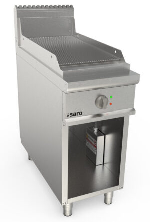 SARO Elektrogriddleplatte, Standg., gerillt, LQ/FTE2BAR