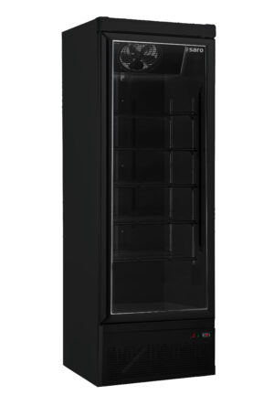 SARO Tiefkühlschrank, Glastür, Modell GTK 560 - schwarz
