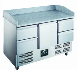 SARO Pizzatisch, Tür + 4 Schubladen, Modell 903 PZ 1/4