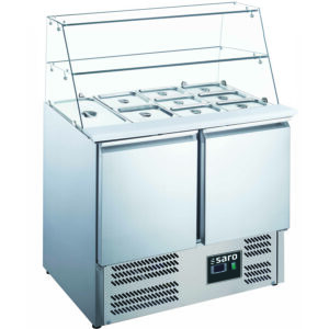 SARO Saladette, 2 Türen, Glasaufsatz, Modell ES 900 G