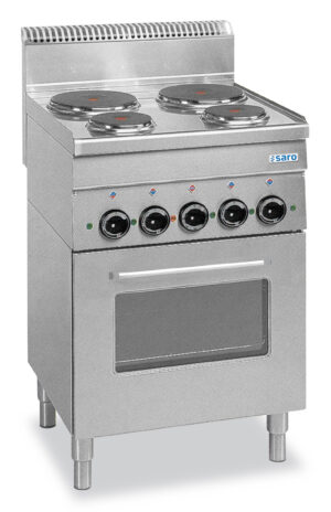 SARO Elektroherd, 4Pl.+Grill+Umluftofen, 600 Line, E4F6