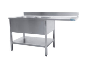 SARO Spülcenter 2 Becken, links - B 2000 x T 600 mm