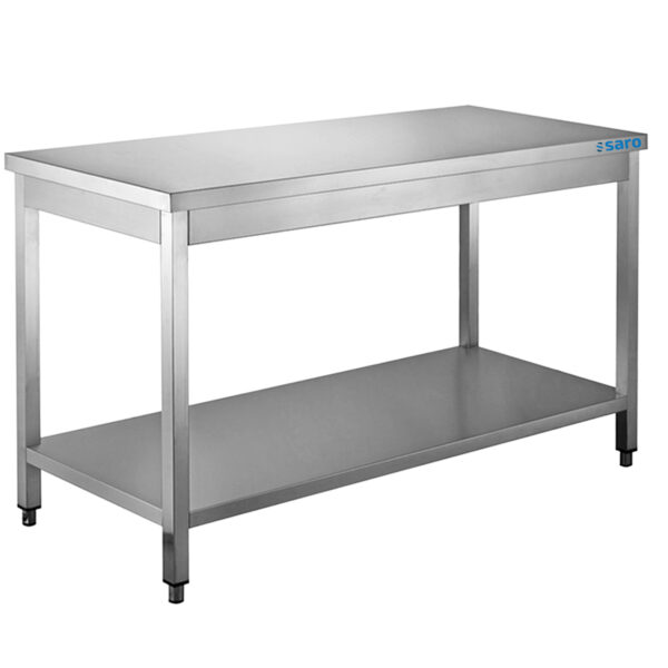 SARO Edelstahltisch, Unterblatt - B 2000 x T 700 mm – Bild 2