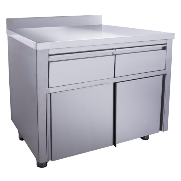 SARO Schiebetürenschrank, 2 Schubl.,Aufkant.,1000x700mm