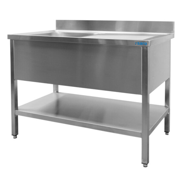 SARO Spültisch 1 Becken, links - B 1800 x T 700 mm – Bild 2