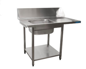 SARO Zulauftisch für Spülmaschine links, 1200 mm