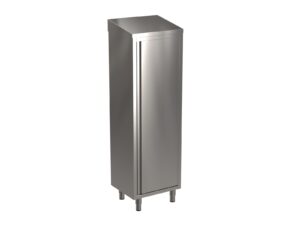 SARO Edelstahlhochschrank, schräges Dach, Breite 600mm