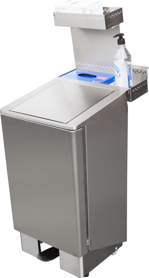 SARO Edelstahlmülleimer 60 Liter, Modell APOLLO – Bild 4