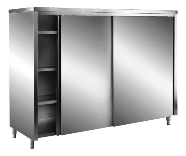 SARO AISI430 Lagerschrank,Schiebet.,Flachdach 1000x600
