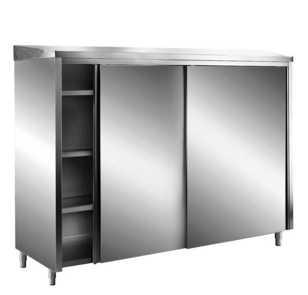 SARO AISI430 Lagerschrank,Schiebet.,Schrägdach 1200x600