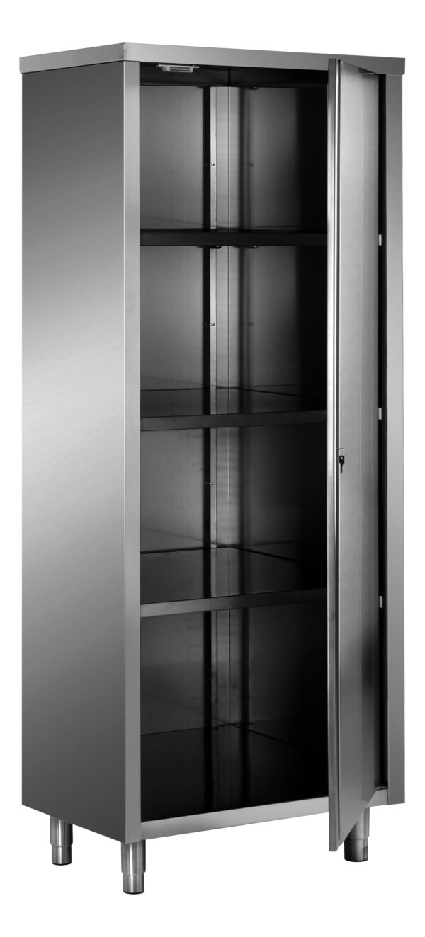 SARO Edelst.-Lagerschrank, Flügeltür, AISI 430, 500x600