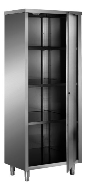 SARO Edelst.-Lagerschrank, Flügeltür, AISI 430, 500x600
