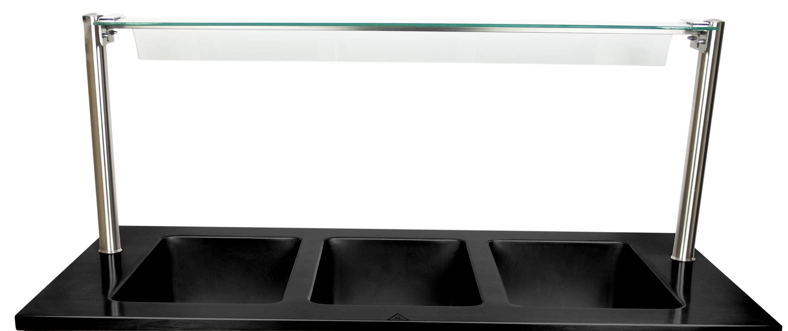 SARO Spuckschutzwand zum Bain Marie Trolley BTS-3 1 SARO Spuckschutzwand zum Bain Marie Trolley BTS-3