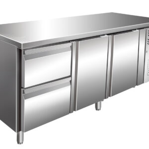 SARO Kühltisch, 2 Türen+1x 2er Schubl.set, KYLIA 3110TN