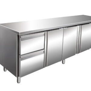 SARO Kühltisch, 3 Tür.+1x 2er Schubl.set, KYLJA 4110 TN