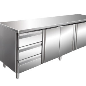 SARO Kühltisch, 3 Tür.+1x 3er Schubl.set, KYLJA 4130 TN