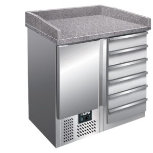 SARO Pizzatisch, 1 Tür+ 6 Schubladen, Modell PZ 4001
