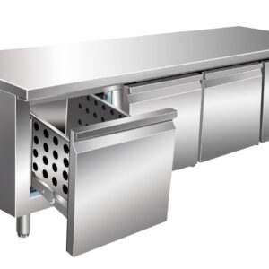 SARO Unterbaukühltisch, 3 Schubladen, UGN 3100 TN-3S