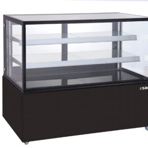 SARO Kuchenvitrine 510 L, schwarz Modell VANESSA