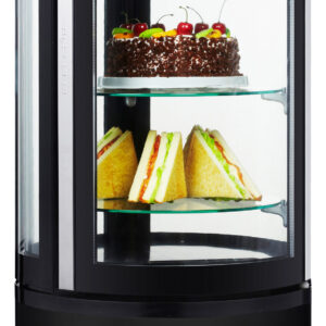 SARO Kuchenvitrine schwarz Modell MATILDE