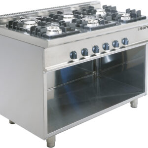 SARO Gasherd mit offenem Unterbau Modell E7/KUPG6BA